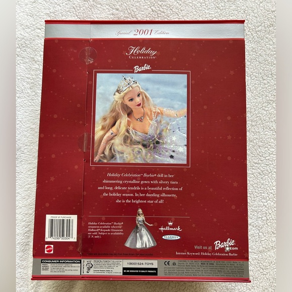 2001 Holiday Celebration Barbie - Picture 2 of 4